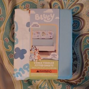 Toddler Fitted Sheets - Bluey